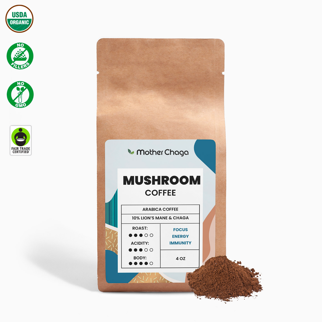 Organic Mushroom Coffee  -  13 servings